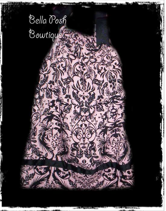 Pink/Black Robert Kaufman Pillowcase Dress/Top-pillowcase dress, robert kaufman, pillowcase, dress