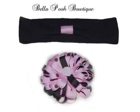 Princess Rose Button Flower Headband Bow-headband bow, rose bow, flower rose bow, flower headband