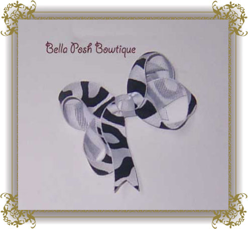 Zebra Bow-zebra bow