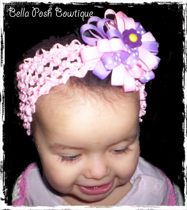 Flower Pink Purple Bow-flower bow