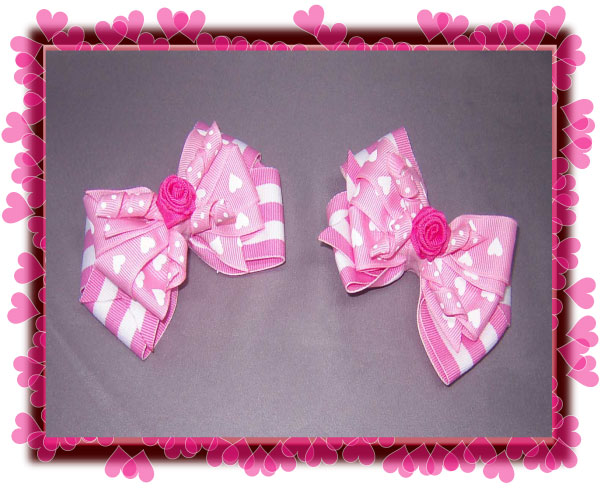 Gorgeous Boutique Rose Center-Valentines bow, bow, hair bow, gift bow